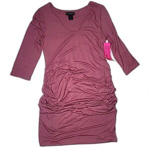 Maternity Dress Top See You Monday Pink Size XL